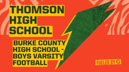 Burke County football highlights Thomson High School