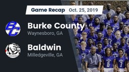 Recap: Burke County  vs. Baldwin  2019