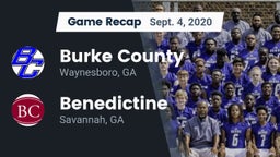 Recap: Burke County  vs. Benedictine  2020