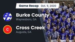 Recap: Burke County  vs. Cross Creek  2020