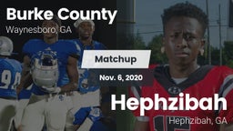 Matchup: Burke County High vs. Hephzibah  2020