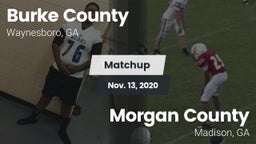 Matchup: Burke County High vs. Morgan County  2020