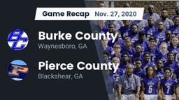 Recap: Burke County  vs. Pierce County  2020