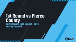 Burke County football highlights 1st Round vs Pierce County 