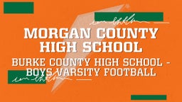 Burke County football highlights Morgan County High School