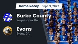 Recap: Burke County  vs. Evans  2022