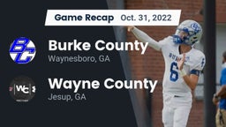 Recap: Burke County  vs. Wayne County  2022