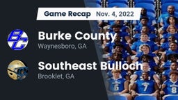 Recap: Burke County  vs. Southeast Bulloch  2022