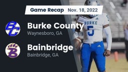 Recap: Burke County  vs. Bainbridge  2022