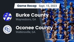 Recap: Burke County  vs. Oconee County  2023