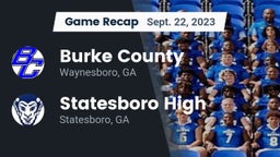 Recap: Burke County  vs. Statesboro High 2023