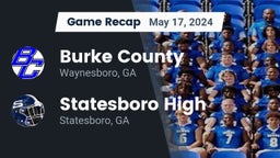 Recap: Burke County  vs. Statesboro High 2024