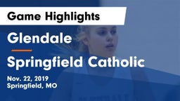 Glendale  vs Springfield Catholic Game Highlights - Nov. 22, 2019