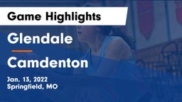 Glendale  vs Camdenton  Game Highlights - Jan. 13, 2022