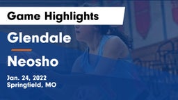 Glendale  vs Neosho  Game Highlights - Jan. 24, 2022