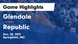 Glendale  vs Republic  Game Highlights - Dec. 28, 2023