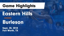 Eastern Hills  vs Burleson  Game Highlights - Sept. 20, 2018