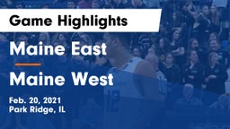 Maine East  vs Maine West  Game Highlights - Feb. 20, 2021