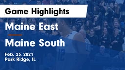 Maine East  vs Maine South  Game Highlights - Feb. 23, 2021