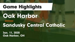 Oak Harbor  vs Sandusky Central Catholic Game Highlights - Jan. 11, 2020