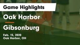 Oak Harbor  vs Gibsonburg  Game Highlights - Feb. 15, 2020