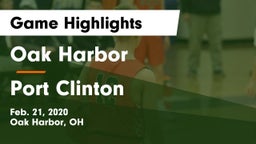 Oak Harbor  vs Port Clinton  Game Highlights - Feb. 21, 2020