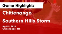 Chittenango  vs Southern Hills Storm Game Highlights - April 5, 2024