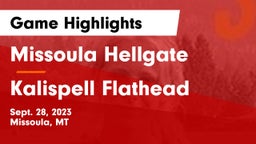 Missoula Hellgate  vs Kalispell Flathead  Game Highlights - Sept. 28, 2023