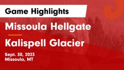 Missoula Hellgate  vs Kalispell Glacier  Game Highlights - Sept. 30, 2023