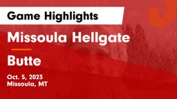 Missoula Hellgate  vs Butte  Game Highlights - Oct. 5, 2023