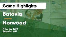 Batavia  vs Norwood  Game Highlights - Nov. 30, 2020