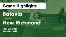 Batavia  vs New Richmond  Game Highlights - Jan. 22, 2021