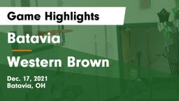 Batavia  vs Western Brown  Game Highlights - Dec. 17, 2021