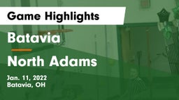 Batavia  vs North Adams  Game Highlights - Jan. 11, 2022