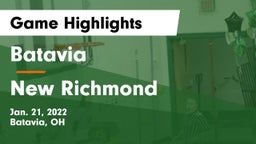 Batavia  vs New Richmond  Game Highlights - Jan. 21, 2022
