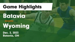 Batavia  vs Wyoming  Game Highlights - Dec. 2, 2023