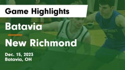 Batavia  vs New Richmond  Game Highlights - Dec. 15, 2023