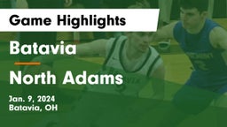 Batavia  vs North Adams  Game Highlights - Jan. 9, 2024