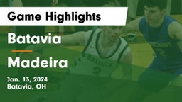 Batavia  vs Madeira  Game Highlights - Jan. 13, 2024