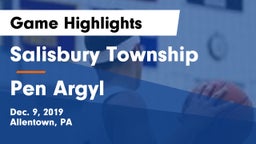 Salisbury Township  vs Pen Argyl  Game Highlights - Dec. 9, 2019