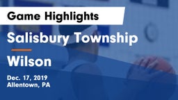 Salisbury Township  vs Wilson  Game Highlights - Dec. 17, 2019