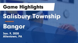 Salisbury Township  vs Bangor  Game Highlights - Jan. 9, 2020