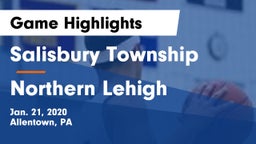 Salisbury Township  vs Northern Lehigh Game Highlights - Jan. 21, 2020