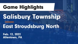 Salisbury Township  vs East Stroudsburg North  Game Highlights - Feb. 12, 2022