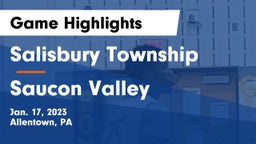 Salisbury Township  vs Saucon Valley  Game Highlights - Jan. 17, 2023