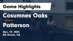 Cosumnes Oaks  vs Patterson  Game Highlights - Dec. 19, 2023