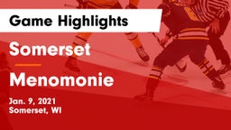 Somerset  vs Menomonie  Game Highlights - Jan. 9, 2021
