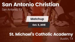 Matchup: SACS vs. St. Michael's Catholic Academy 2018