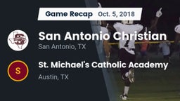 Recap: San Antonio Christian  vs. St. Michael's Catholic Academy 2018