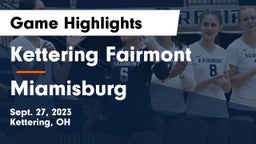 Kettering Fairmont vs Miamisburg  Game Highlights - Sept. 27, 2023